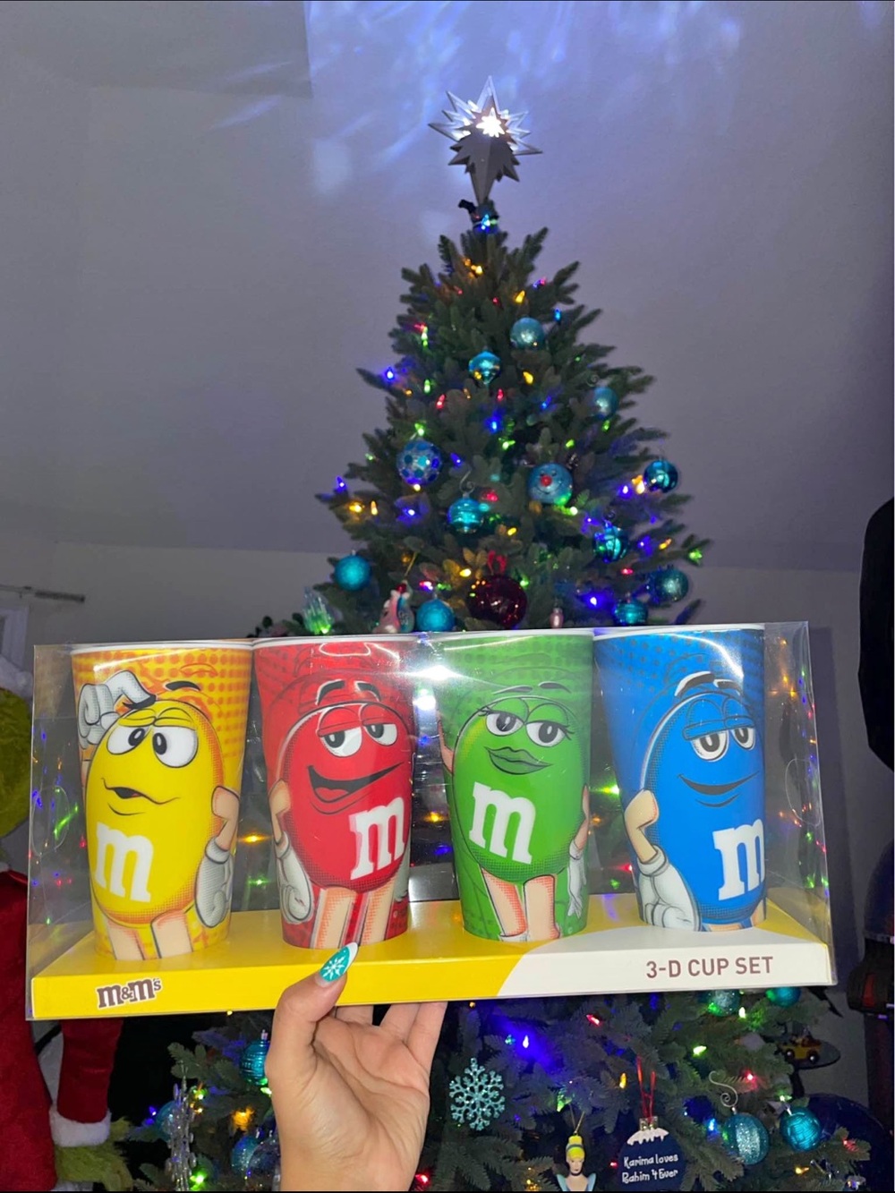 M&M'S 3-D Character Cup Set - Yellow, Red, Green, Blue